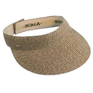 Scala Women's Paper Braid Visor New